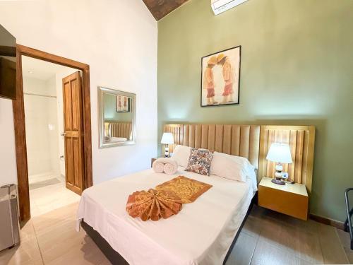 Voodi või voodid majutusasutuse Recuerdos de mi Tierra toas