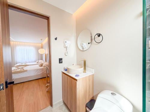 Vannituba majutusasutuses Recuerdos de mi Tierra