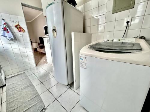 Η κουζίνα ή μικρή κουζίνα στο Apartamento em Piracicaba à 7min do centro