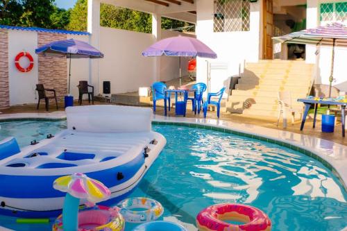 Πισίνα στο ή κοντά στο House with private pool in Balcones del Sumapaz