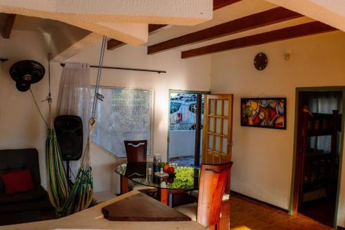 Ένα ή περισσότερα κρεβάτια σε δωμάτιο στο House with private pool in Balcones del Sumapaz