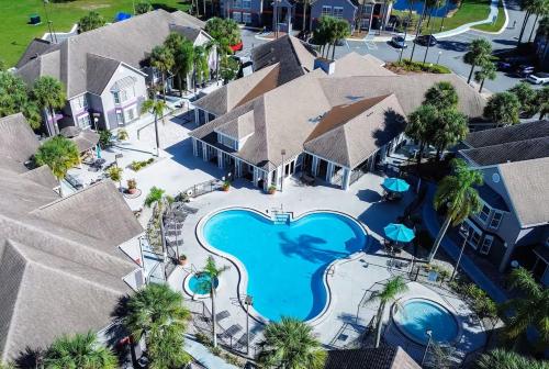 an aerial view of a resort with a swimming pool at Disney Universal Family Resort # Pool # Gym in Orlando