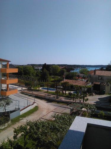 a view from the balcony of a building at Apartments Zova in Medulin