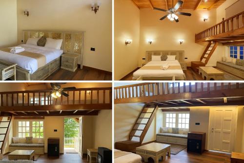 En eller flere senge i et værelse på Amantran Resorts and Wellness Centre