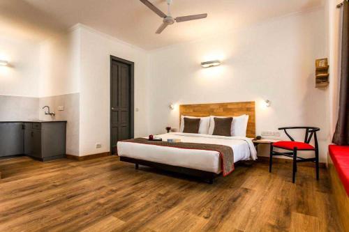 Ένα ή περισσότερα κρεβάτια σε δωμάτιο στο Collection O Surendrapuri Temple Yadadri Formerly Hotel Sunshine