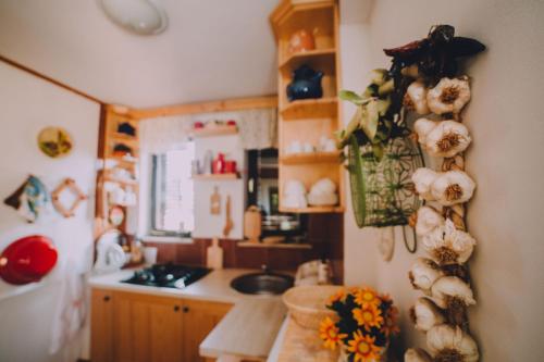 Dapur atau dapur kecil di Holiday Home Castanea