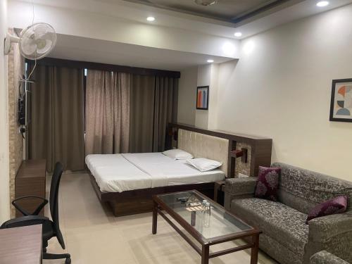 Cama o camas de una habitación en Hotel Solitaire