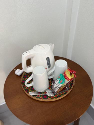 Příslušenství pro přípravu čaje a kávy v ubytování Season Bungalow