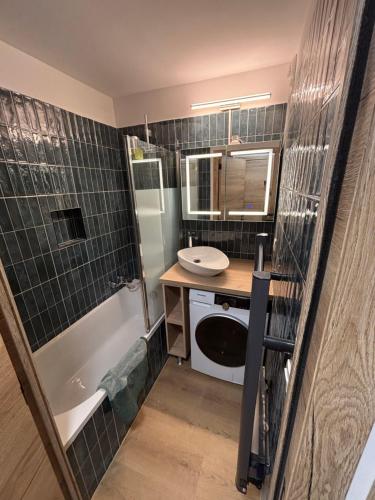 Koupelna v ubytování Appartement au pied des pistes