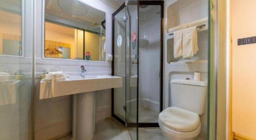 Koupelna v ubytování GreenTree Inn Lanzhou Gongjiawan Yangjiaqiao Express Hotel