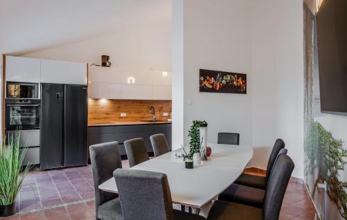 Kuchyň nebo kuchyňský kout v ubytování Stunning Apartment In Novalja With Wifi