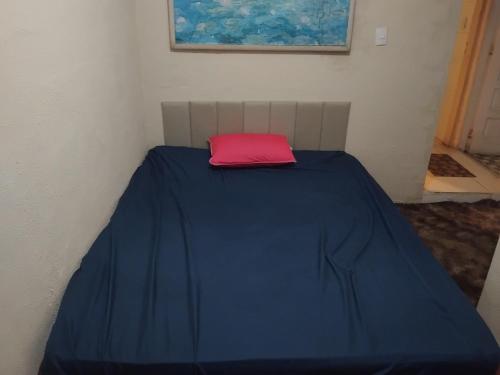 Uma cama ou camas num quarto em Casa Studio Mega - Reformado - Qto1 c Ar - 3 Vagas Garagem - Esp Térreo Priv - WiFi 300 Megas - Home Office a 200 mts Praia da Pompéia