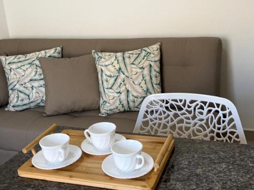 Et opholdsområde på Casa Da Praia Apart Hotel