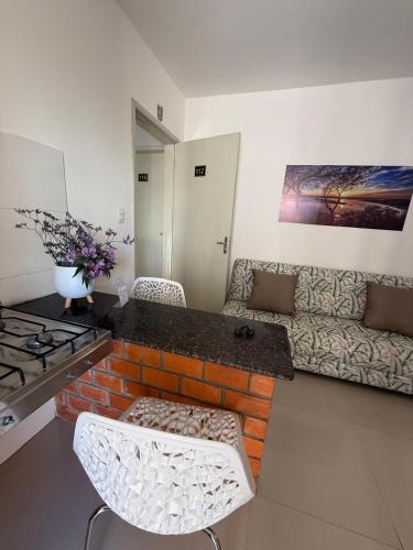 Et opholdsområde på Casa Da Praia Apart Hotel