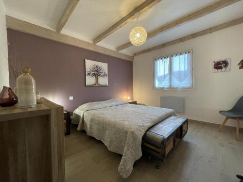 Ένα ή περισσότερα κρεβάτια σε δωμάτιο στο Pena plata