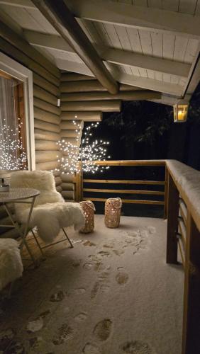 Χώρος καθιστικού στο Rytiniemen rantamökki