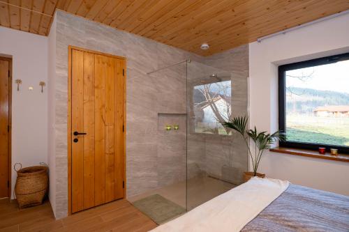 Koupelna v ubytování Chalet M2