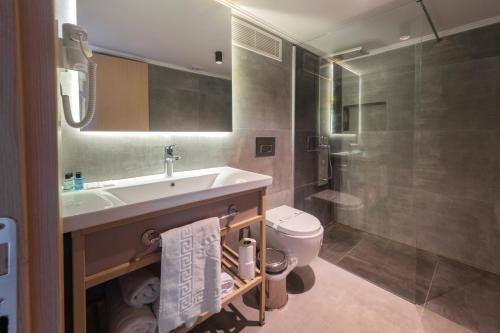 Koupelna v ubytování Perast Garden Hotel