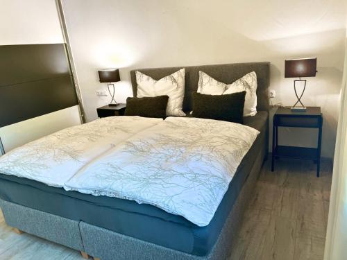 Ένα ή περισσότερα κρεβάτια σε δωμάτιο στο Mountain View Apartment