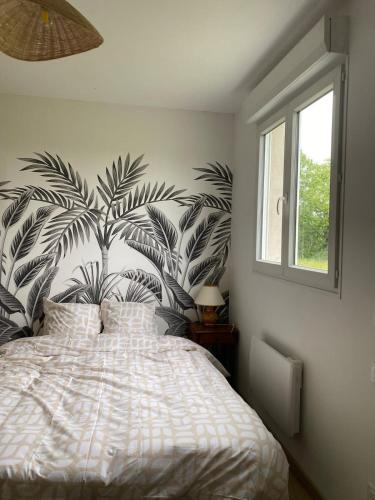 Postel nebo postele na pokoji v ubytování Maison Pro Le Blanc - 3 chambres