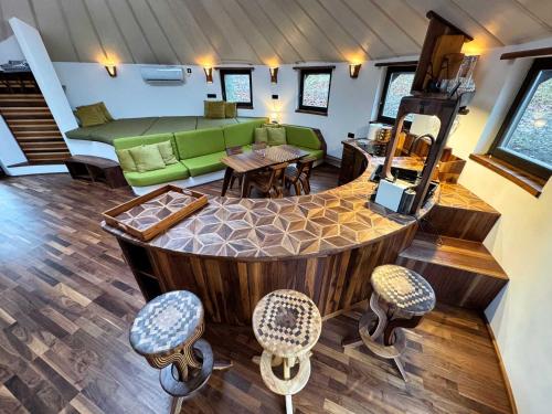 Χώρος καθιστικού στο Farkaskútvölgy