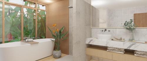 Ένα μπάνιο στο Sansook Pool Villa at Koh-Lanta