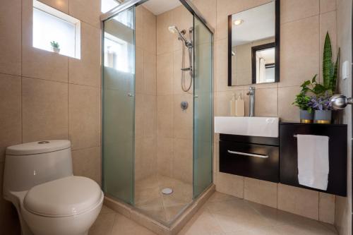 Ένα μπάνιο στο Los Frailes habitación principal