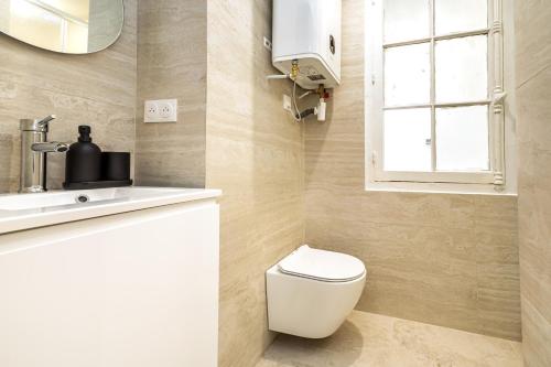 Koupelna v ubytování Charming air-conditioned studio