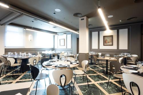 Χώρος καθιστικού στο Hotel Tibur