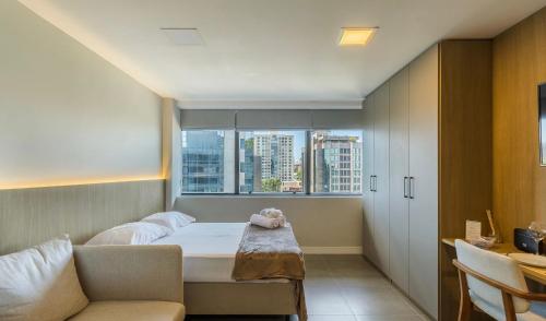 Postel nebo postele na pokoji v ubytování Bordaza - Carlos Gomes Square