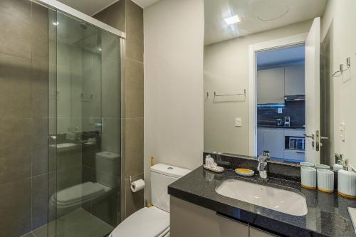 Koupelna v ubytování Bordaza - Carlos Gomes Square