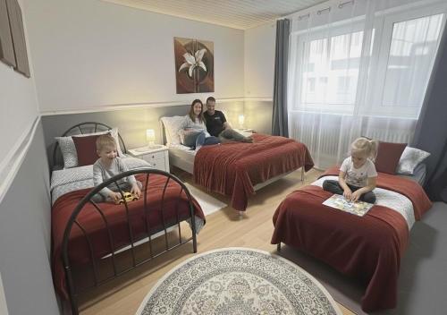 Postel nebo postele na pokoji v ubytování Black Forest Oase