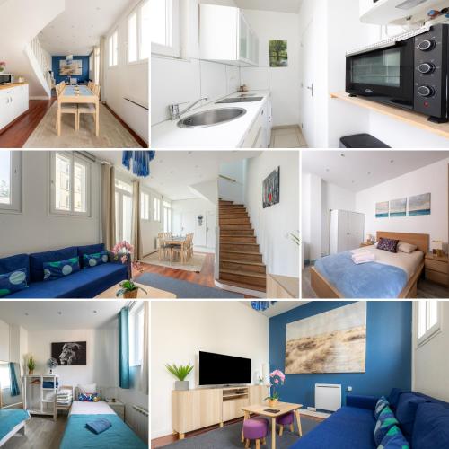 Blue House - Parking - Maison Centre Ville Reims - Proche Gare