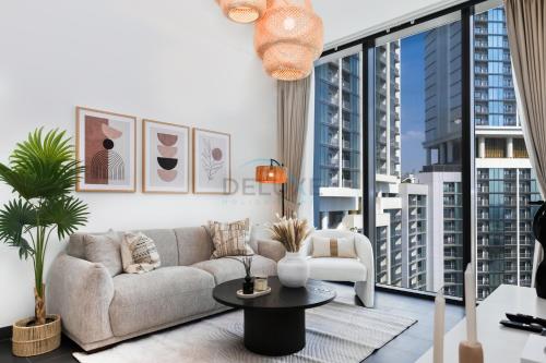 Located Few Minutes Drive to Downtown Dubai, Burj Khalifa and Dubai Mall, Surrounded by Lush Green Community - Sobha Hartland The Crest Tower C by Deluxe Holiday Homes