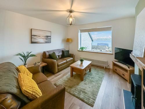 Χώρος καθιστικού στο Hillcrest Cottage