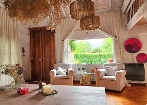 Posezení v ubytování Casa del Cielo