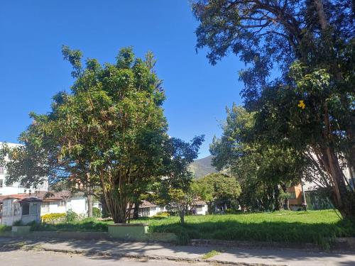 Un jardín fuera de Hotel elegante