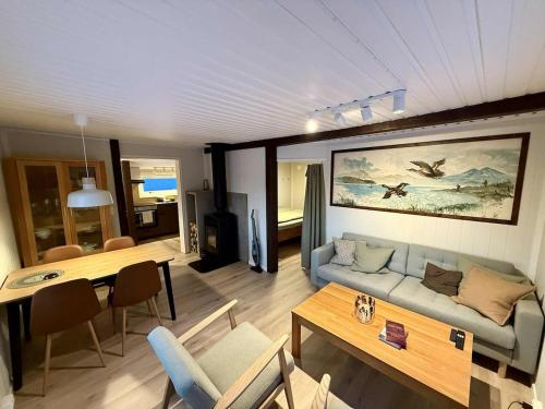 Χώρος καθιστικού στο Hiet- Arctic cabin in the norwegian forrest!