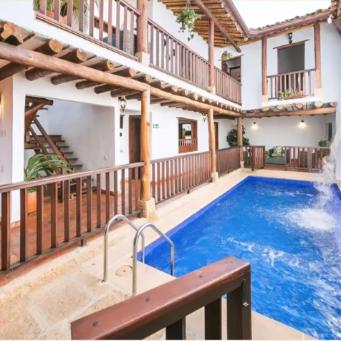 Bazén v ubytování Casa Lucia- Barichara nebo v jeho okolí