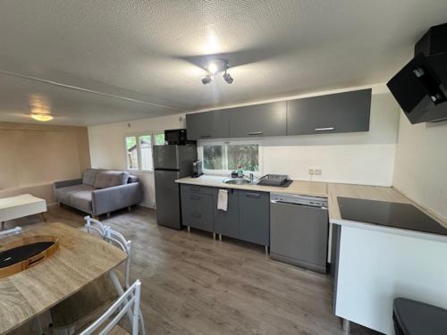 Una cocina o zona de cocina en Chalet de pêche Le Caribou