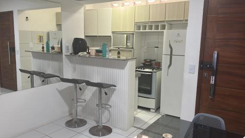 Køkken eller tekøkken på Ap mobiliado Praia de Iracema