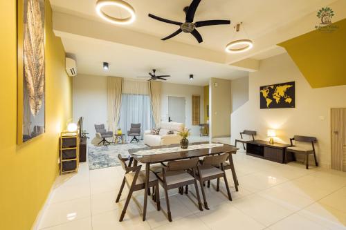 Et opholdsområde på Ruang Temu Homestay Seremban