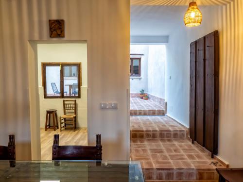 Giường trong phòng chung tại Casa de La Canita