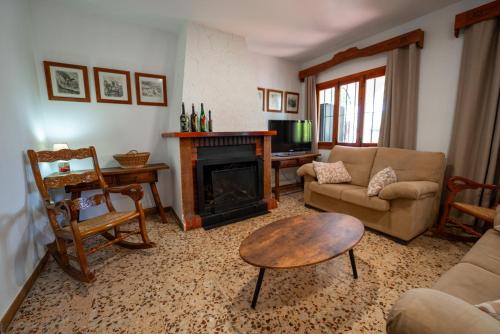 Χώρος καθιστικού στο Casa Rural Sole