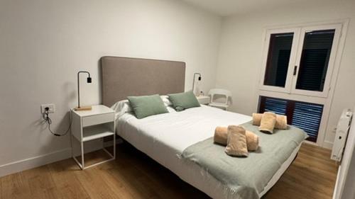 Postel nebo postele na pokoji v ubytování LAIDA BEACH by Urdaibai Experience