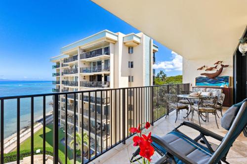 Balkón nebo terasa v ubytování Hololani B602