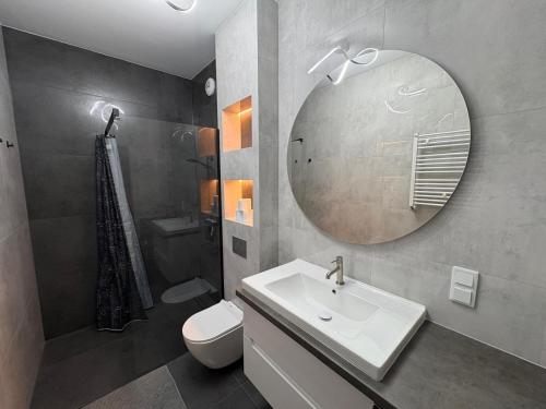 Ένα μπάνιο στο Apartament Baltic Breeze