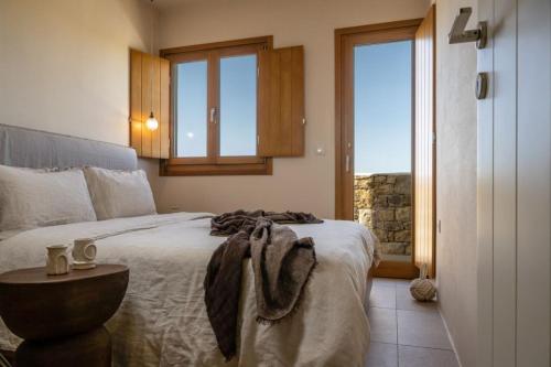 En eller flere senge i et værelse på Casa Di Nikolas Plaka Naxos