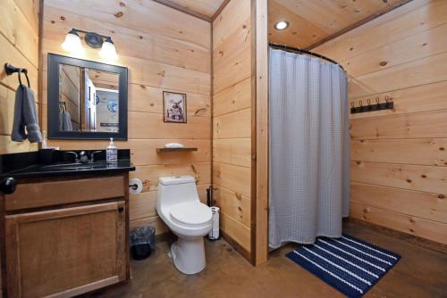 Phòng tắm tại Rustic Moose- Copperhill TN