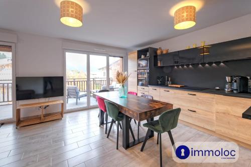 Kuchyň nebo kuchyňský kout v ubytování Duplex Apartment in Auron